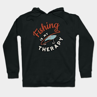 Fishing is My Therapy Hoodie